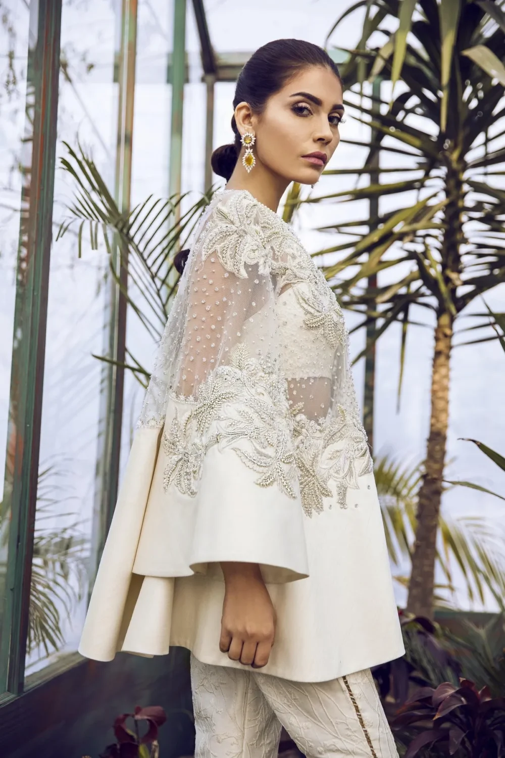 Handworked Net Top with Intricate Detailing